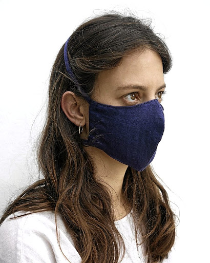 Face mask by Klipa Denim.