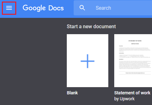 google-docs-menu