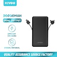 Pin Sạc Dự Phòng 10000Mah Kivee Pt203 Có Cáp Sẵn, Tiện Lợi