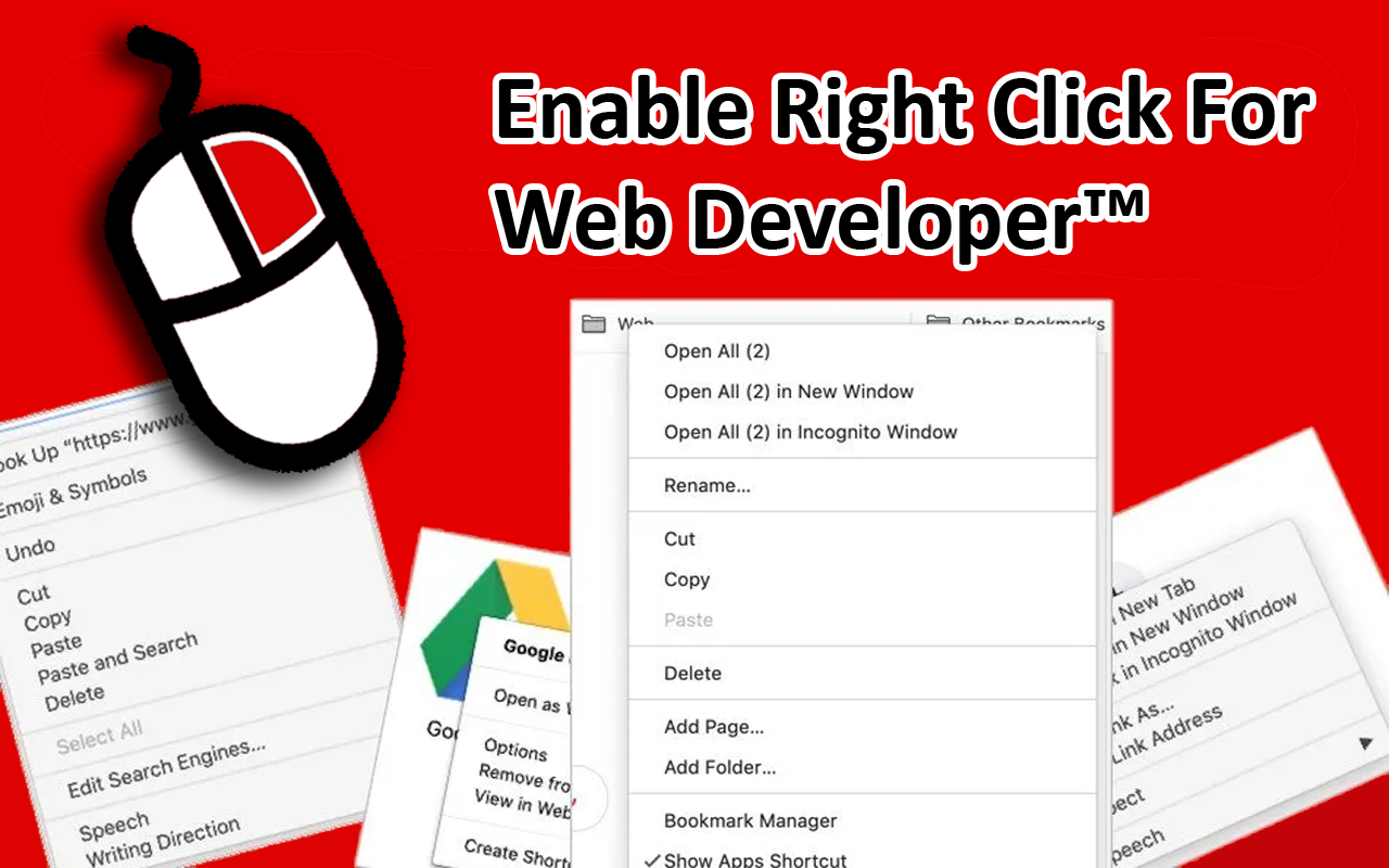 Enable Right Click for Web Developer™ Preview image 3