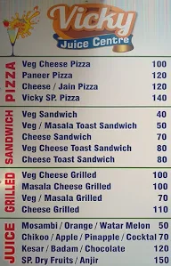 Vicky Juice Centre menu 1