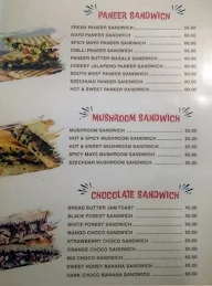 The Sandwich Shop menu 3