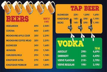 Playoffs Sport Lounge menu 