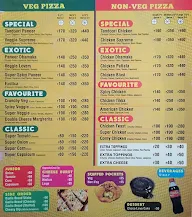 Just Pizzas menu 1