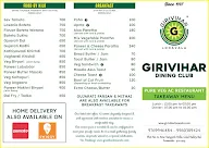 Girivihar Dining Club menu 2