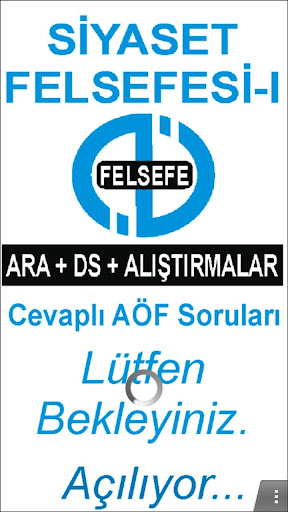 AÖF SİYASET FELSEFESİ-I