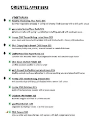 Hotel Crystal Palace - Moonstone menu 5