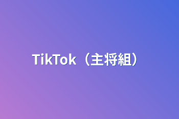 TikTok（主将組）