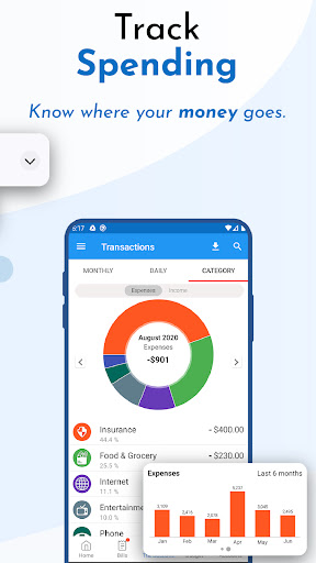 Screenshot Bill Payment Organizer, Budget