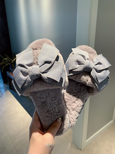 Title 4, Bowknot cotton slippers for ultimate comfort. S...