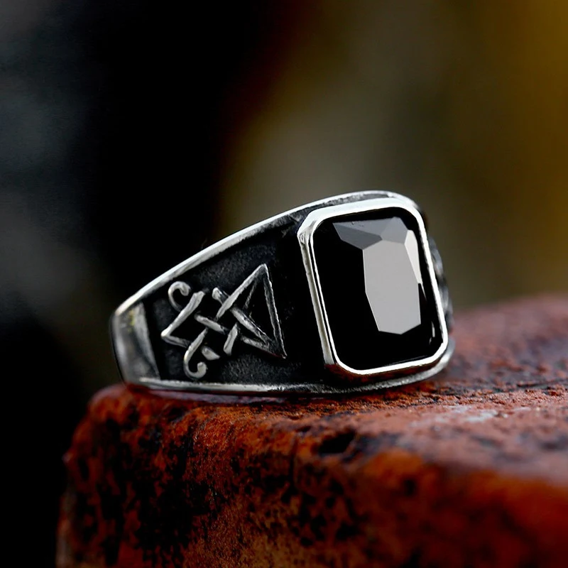 Fashion Retro Titanium Steel Ring