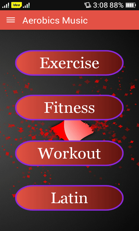 Android application Aerobics Music screenshort
