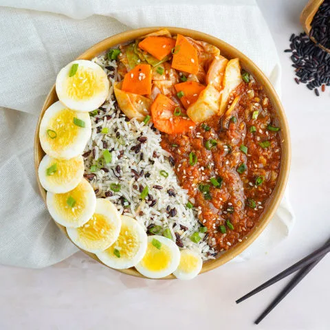 Asian Egg Rice Bowl