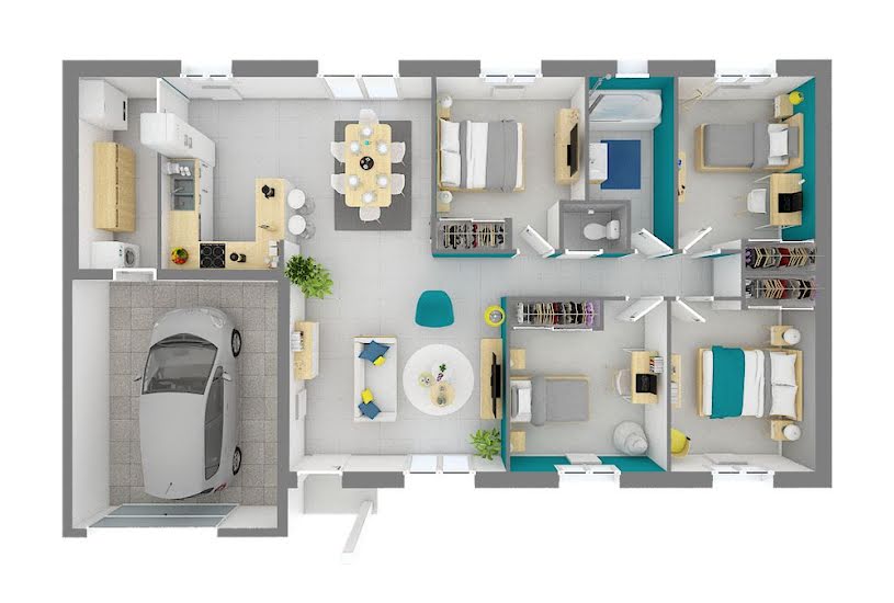  Vente Terrain + Maison - Terrain : 649m² - Maison : 88m² à Costaros (43490) 