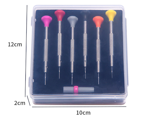 Title 1, Precision Manual Screwdriver Set 6 Pieces. Perf...