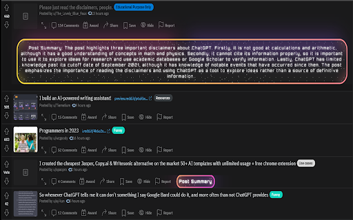 Reddit Summarizer