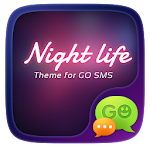 Cover Image of Download (FREE) GO SMS NIGHT LIFE THEME 1.60 APK