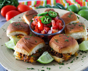 Baked Taco Burgers Sliders