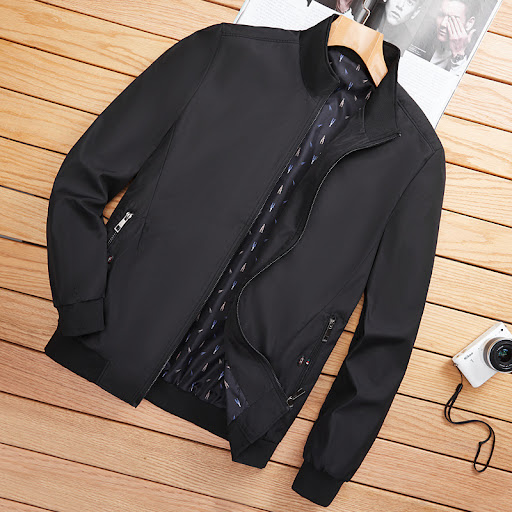 Title 2, Stand Collar Thin Jacket for Middle Aged and El...
