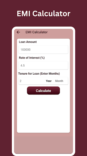 Screenshot LoanSa: Loan EMI Calculator