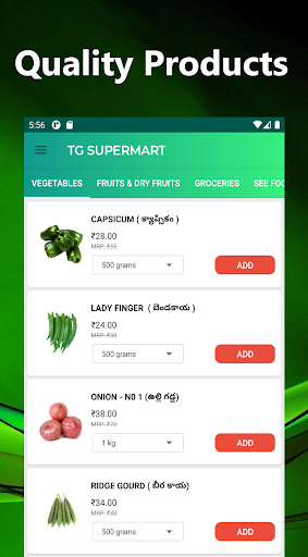 Screenshot TG SuperMart
