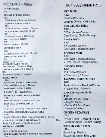 Health Juice Center menu 