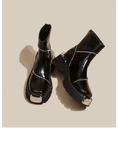 Title 5, Womens Retro Mechanical Style Ankle Boots, ble...