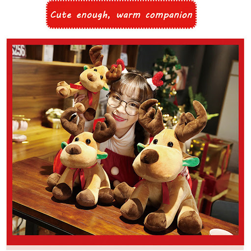 Title 1, Santa Claus Elk Doll Cute Giraffe Christmas. So...