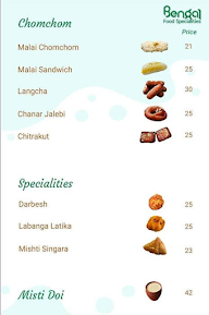 Hii Kolkata menu 1