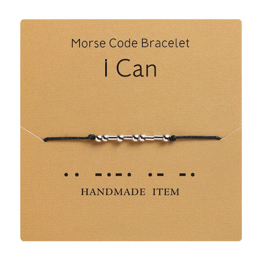 Title 11, Morse Code Bracelet Braided Adjustable Personal...
