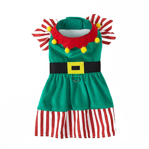 Title 4, Pet Christmas Clothes Cute Warm Dog Skirt. Dres...