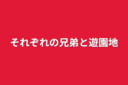 それぞれの兄弟と遊園地