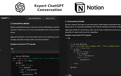 Export ChatGPT Conversations (MarkDown and Plain Text)