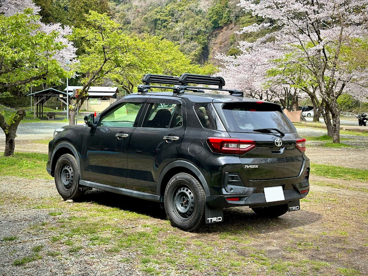 ライズの青野原オートキャンプ場・キャンプ・焚き火台・シェイクダウン・桜に関するカスタム事例の投稿画像2枚目