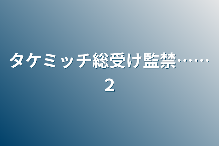「タケミッチ総受け監禁……２」のメインビジュアル