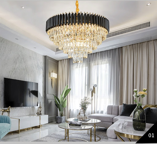 Title 6, Light Luxury Post-modern Lamp for Living Room. ...