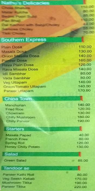 Nathu's Sweets menu 4