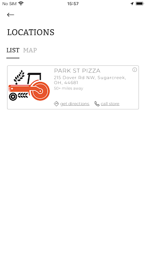 Screenshot Park Street Pizza