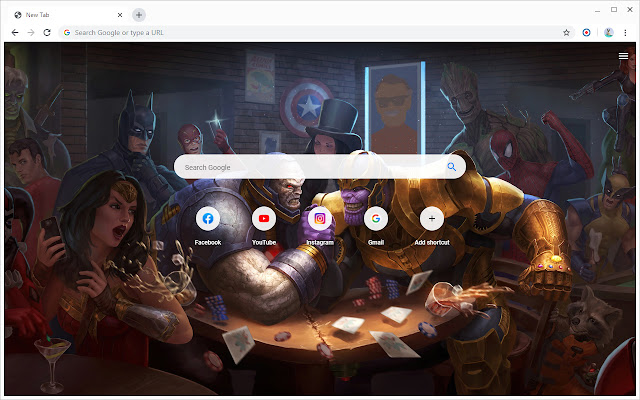 DC vs. Marvel Wallpapers New Tab