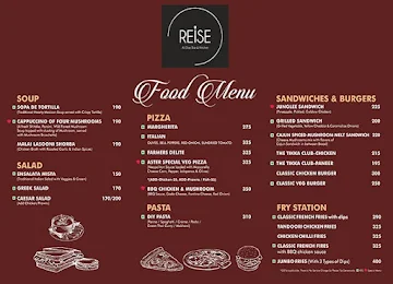 Reise All Day Bar & Kitchen menu 