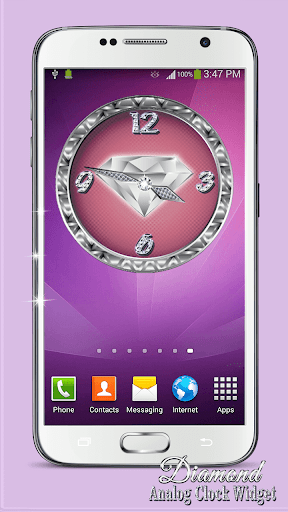 免費下載個人化APP|Diamond Analog Clock Widget app開箱文|APP開箱王