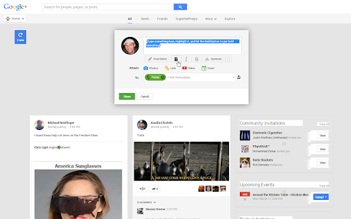 Post Editor for Google+™