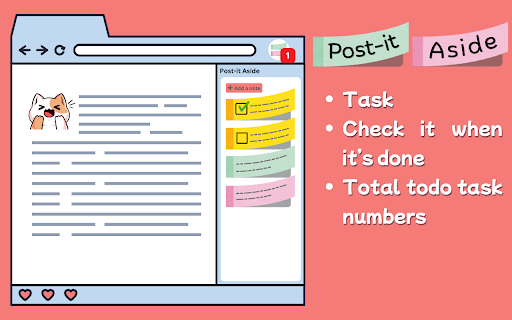 Post-it Aside: Sticky Notes in Side Panel Preview 4