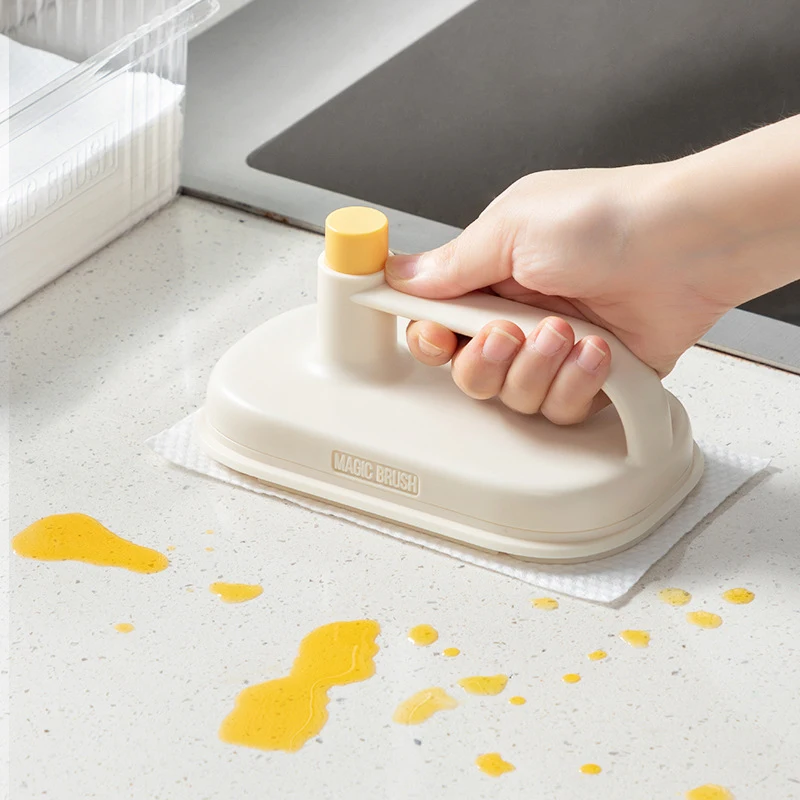 Title 3, Kitchen Bathroom Toilet Cleaning Magic Brush. C...
