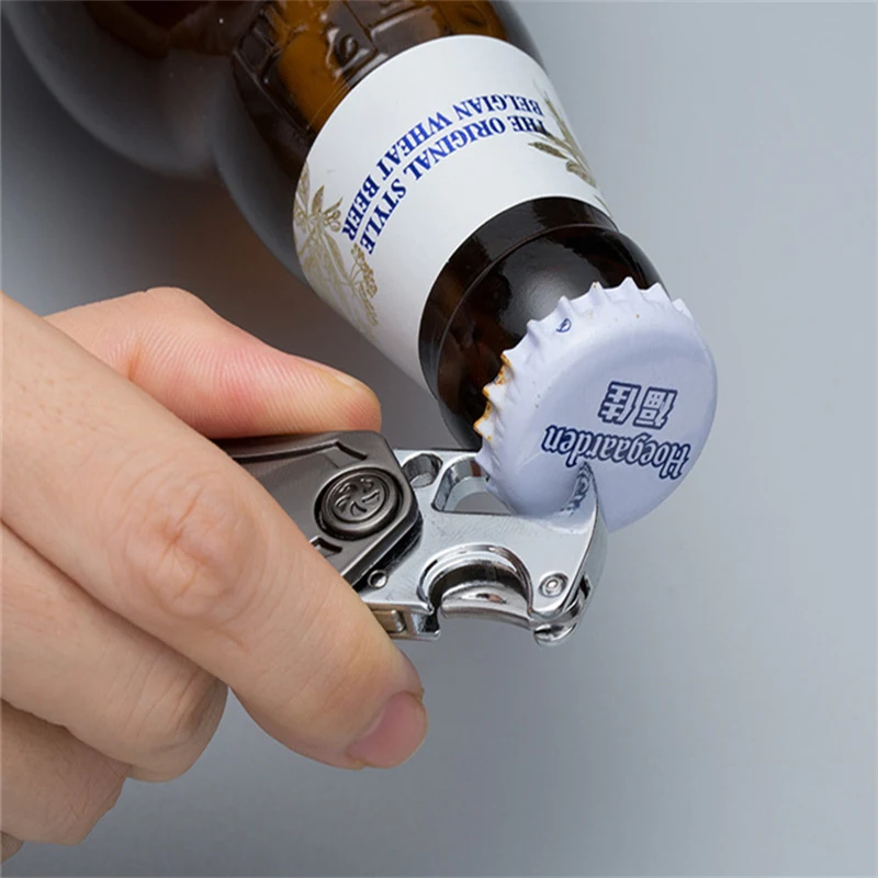 Llavero Spinner 3 en 1 con Navaja, Abridor de Botellas y Colgante. ¡El gadget perfecto para el día a día y un regalo ideal!