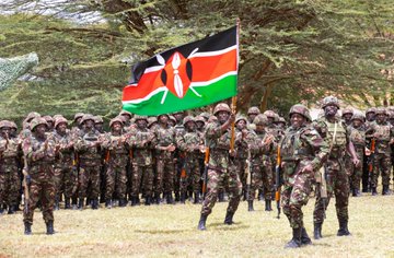 Kenyan troop during the handing - over to DRC for peacekeeping on November 2, 2022.