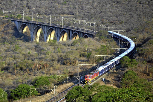 The Blue Train crosses the Mkondeni Viaduct near Pietermaritzburg, KwaZulu-Natal. File photo.