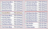 Momo Cafe menu 1