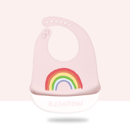 Title 1, Baby Cartoon Silicone Bib Waterproof and Dirt-p...