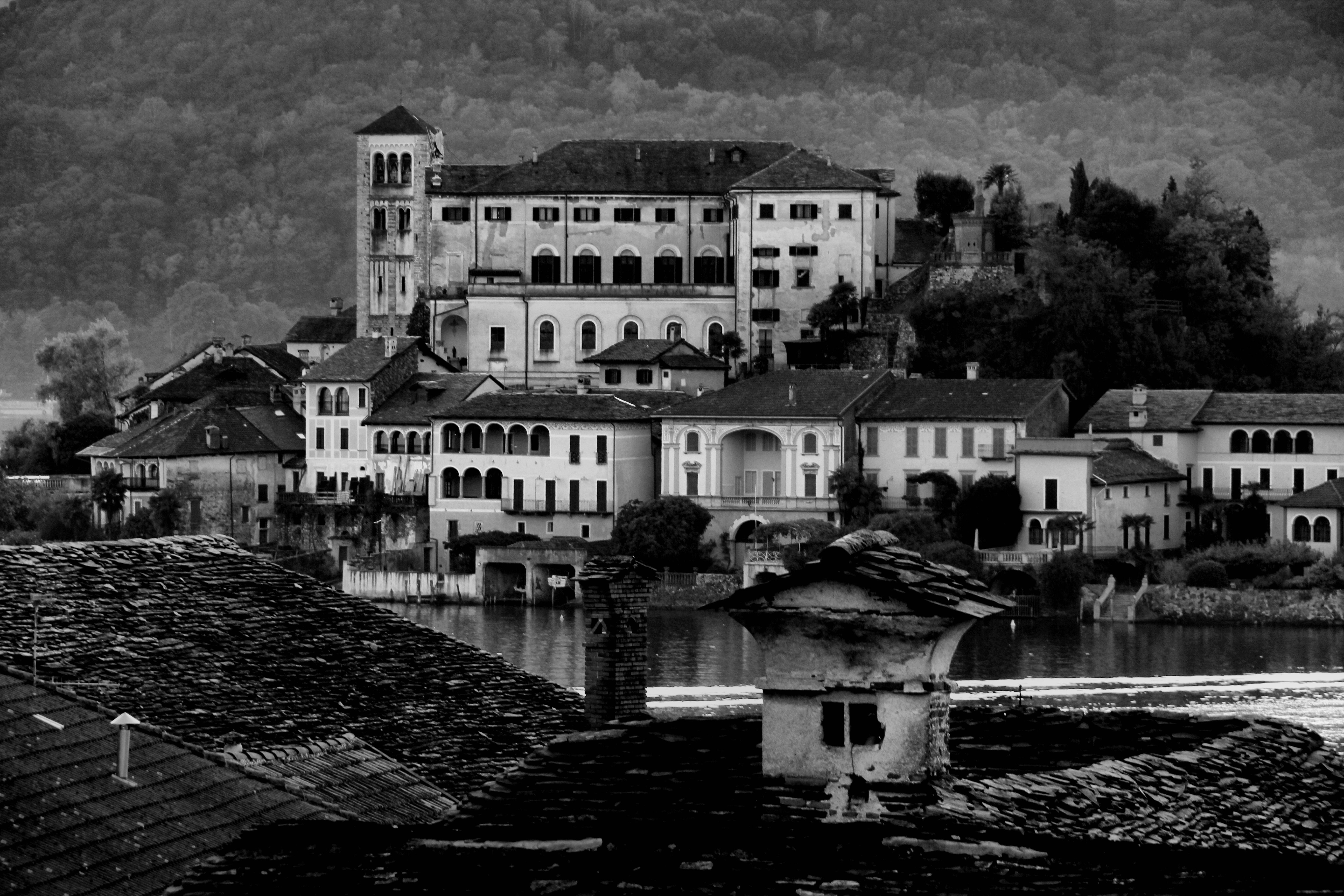 isola San Giulio vista da Orta di smpaint